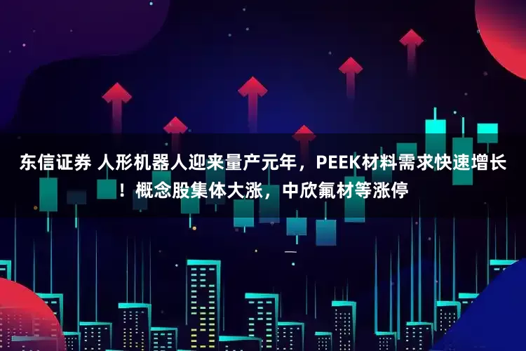 东信证券 人形机器人迎来量产元年，PEEK材料需求快速增长！概念股集体大涨，中欣氟材等涨停