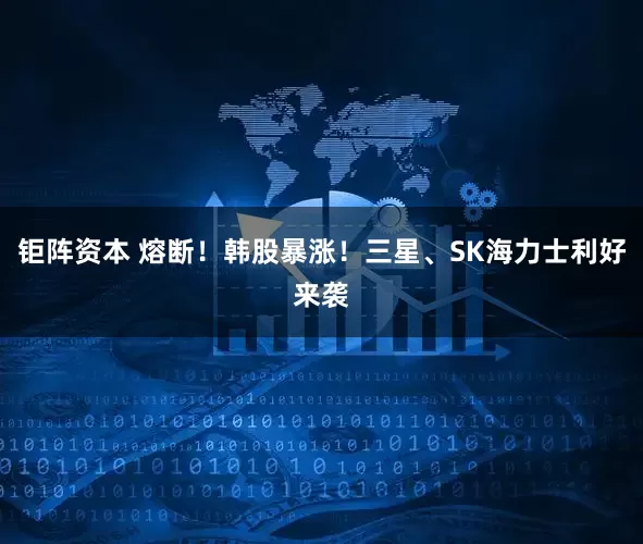 钜阵资本 熔断！韩股暴涨！三星、SK海力士利好来袭
